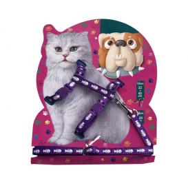 Printed cat harness & leash set