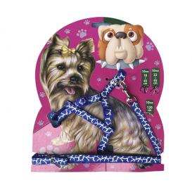 Printed cat harness & leash set