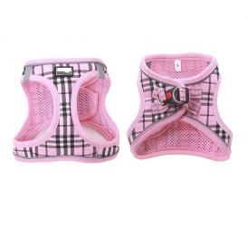 Plaid Reflective Step-in Dog harness
